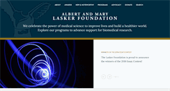 Desktop Screenshot of laskerfoundation.org