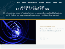 Tablet Screenshot of laskerfoundation.org